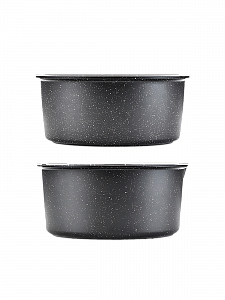 Набор посуды для приготовления с крышками Черный Огонёк OG-HOG14